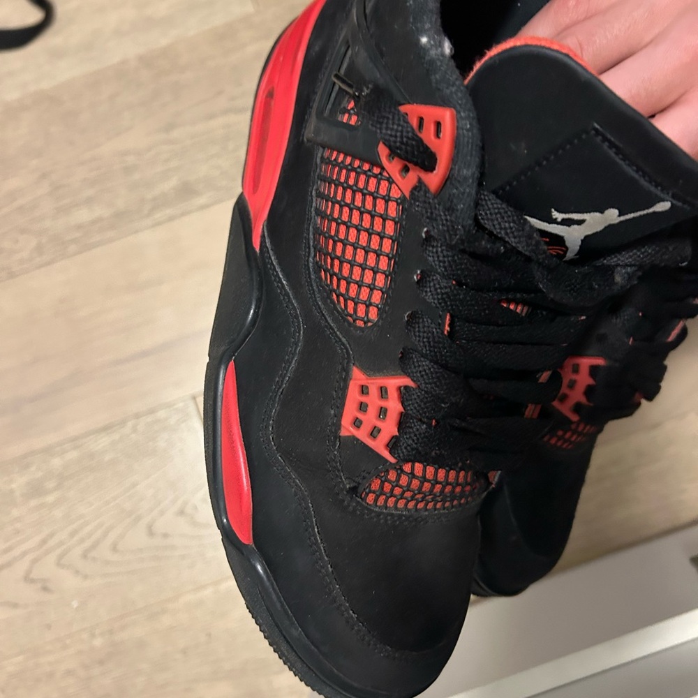Black and Red Athletic Sneakers